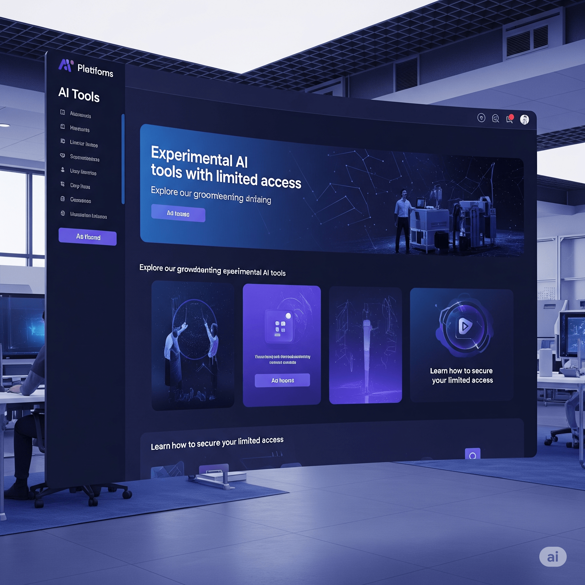 Experimental AI tools with limited access